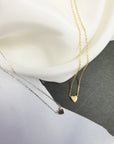 TINY HEART NECKLACE - STERLING SILVER