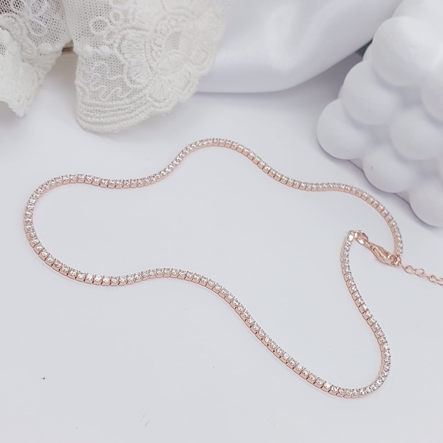 TENNIS NECKLACE - STERLING SILVER