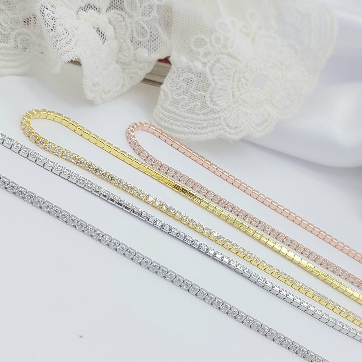 TENNIS NECKLACE - STERLING SILVER