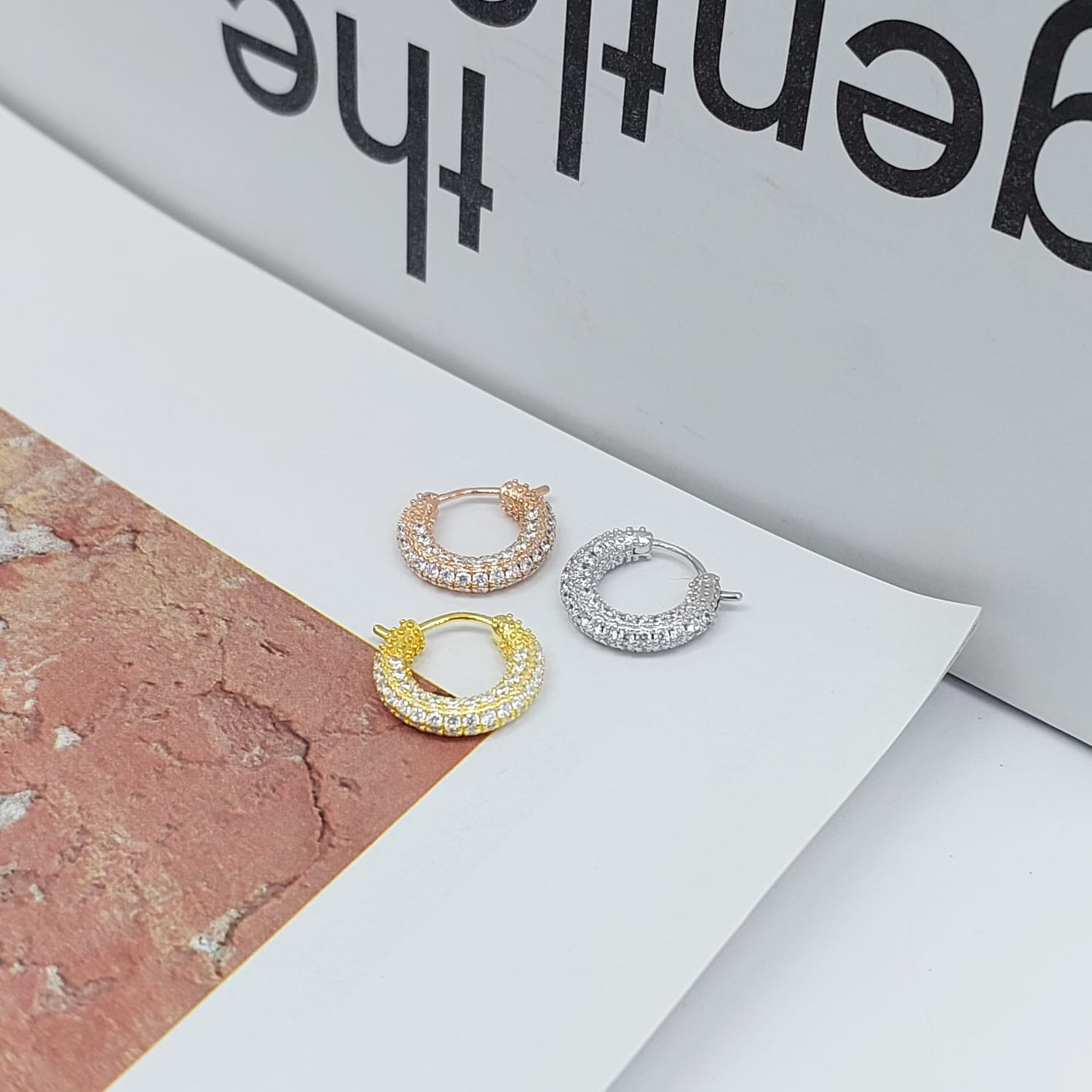 SABRINA HOOP EARRINGS  - STERLING SILVER
