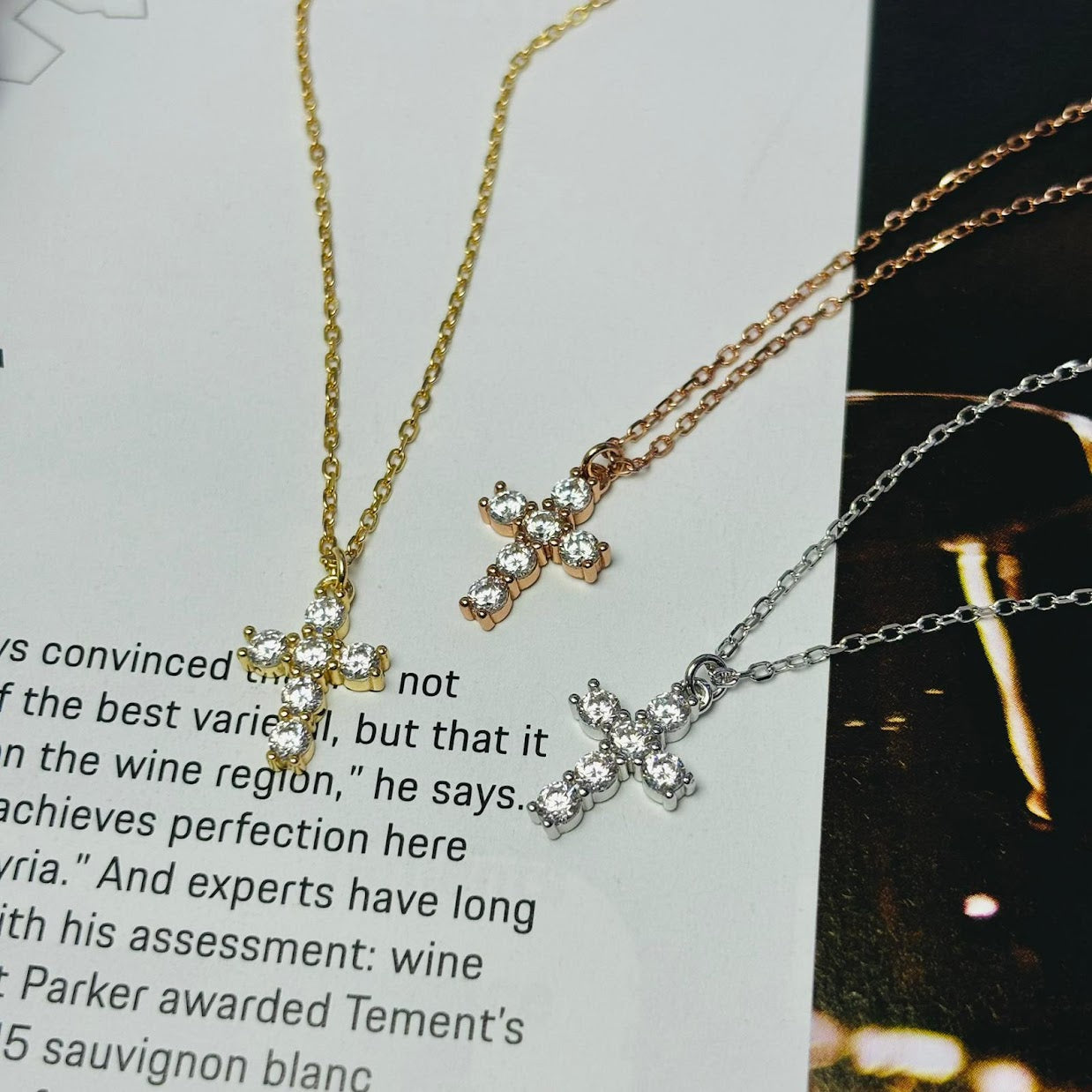 KAILANI CROSS NECKLACE - STERLING SILVER