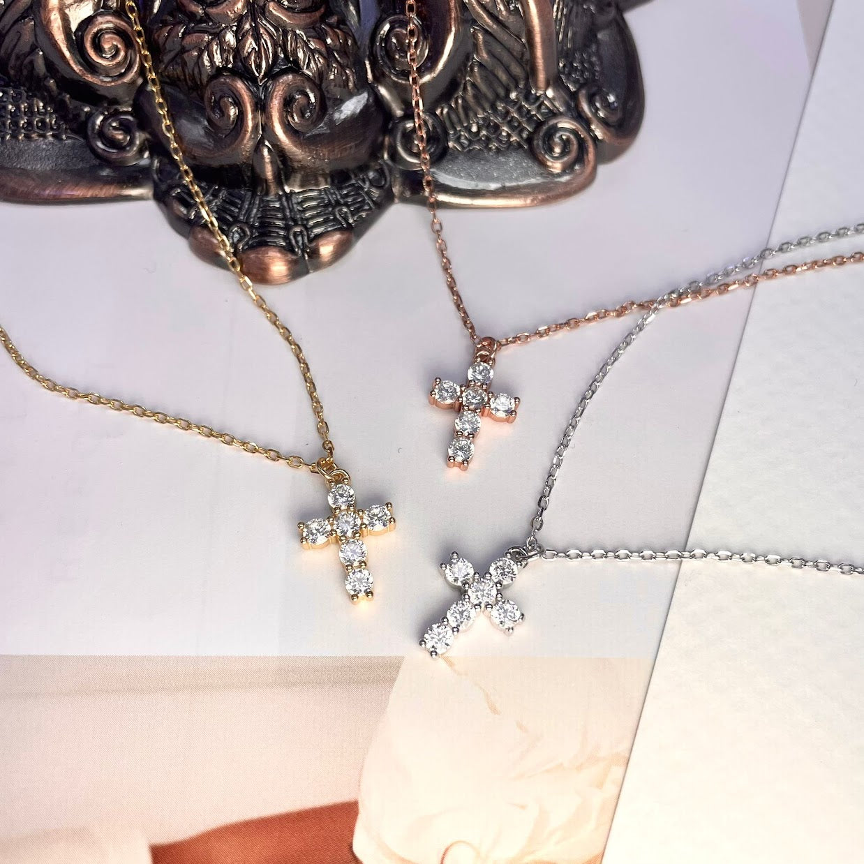 KAILANI CROSS NECKLACE - STERLING SILVER