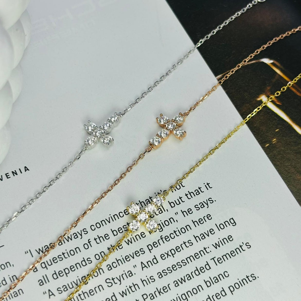 KAILANI CROSS BRACELET - STERLING SILVER