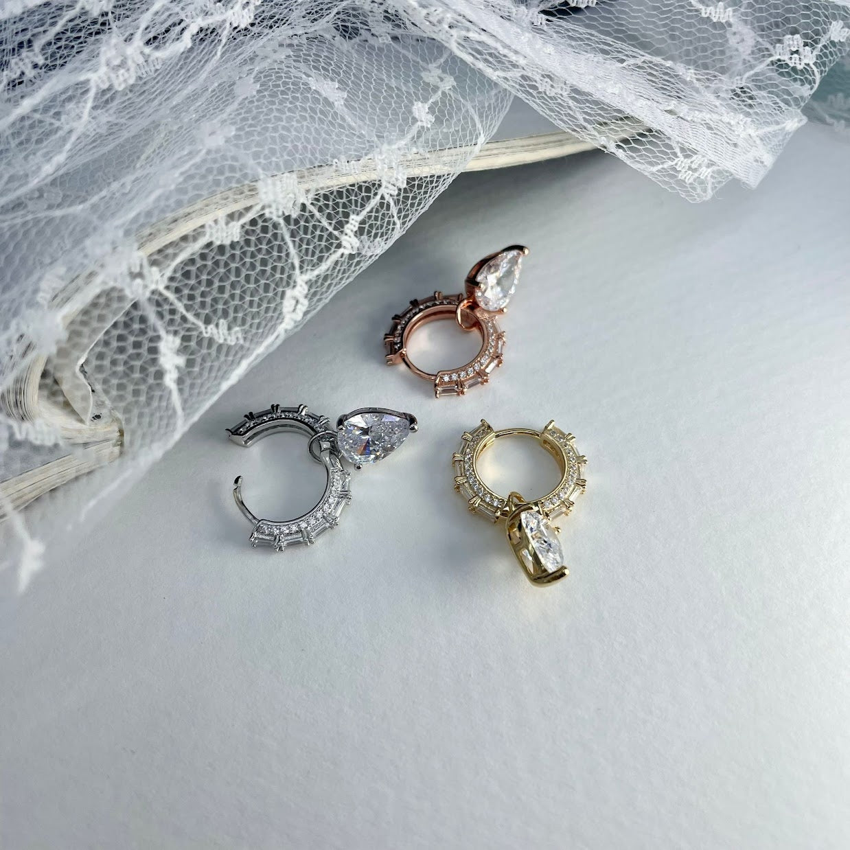 MARAIS DROP EARRINGS - STERLING SILVER