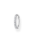 THOMAS SABO Single Hoop Earring White Stones
