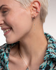 THOMAS SABO Single Hoop Earring White Stones