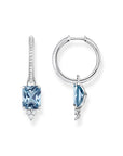 THOMAS SABO Heritage Aqua Stone Hoop Earrings