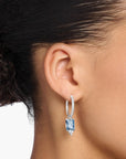 THOMAS SABO Heritage Aqua Stone Hoop Earrings
