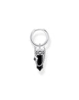 THOMAS SABO Crystal Single Hoop Earring with Black Onyx