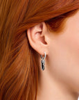 THOMAS SABO Crystal Single Hoop Earring with Black Onyx