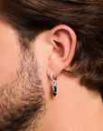 THOMAS SABO Crystal Single Hoop Earring with Black Onyx