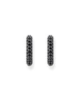 THOMAS SABO Hoop earrings with black zirconia pavÃÂé