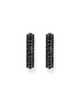 THOMAS SABO Hoop earrings with black zirconia