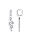 THOMAS SABO Single hoop earring with white stones