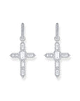 THOMAS SABO Single Cross hoop earring with white zirconia