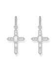 THOMAS SABO Single Cross hoop earring with white zirconia