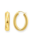 THOMAS SABO Large chunky hoop earrings gold