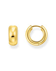 THOMAS SABO Hoop earrings in chunky design mini gold