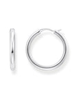 THOMAS SABO Classic Hoop earrings in wider shape silver