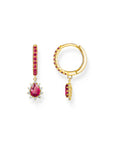 THOMAS SABO Vintage Romance Hoop earrings with pendant