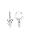 THOMAS SABO Romance Hoop earrings with bow pendant