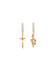 THOMAS SABO Romance Hoop earrings Snake & Cross