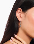 THOMAS SABO Single Creole with Midnight Rose Pendant