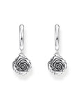 THOMAS SABO Midnight Rose hoop earrings