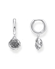 THOMAS SABO Midnight Rose hoop earrings