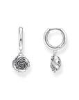 THOMAS SABO Midnight Rose hoop earrings
