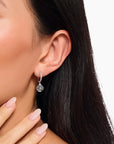 THOMAS SABO Midnight Rose hoop earrings