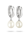 Hoop earrings pearl