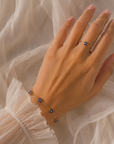 9CT ZELIE EVIL EYE RING