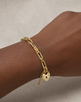 9CT JULIETTE PADLOCK BRACELET