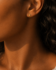 9CT PETAL STUD EARRINGS
