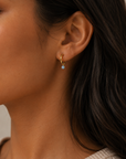 NOVALIE HUGGIE EARRINGS - STERLING SILVER