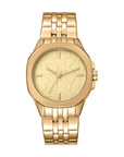 DKNY Logo -Brooklyn Midi Gold Stainless Steel 34mm Watch