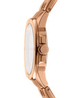 DKNY Logo -Brooklyn Midi Rose Gold Stainless Steel 34mm Watch