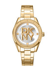 DKNY Logo -Chambers Midi Gold Stainless Steel 34mm Watch