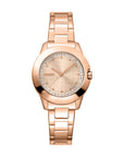 DKNY Everyday -Park Ave Logo Rose Gold Stainless Steel 30mm Watch