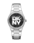 DKNY Logo Silver Stainless Steel 33mm Watch