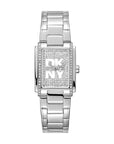 DKNY Logo Silver Stainless Steel 23x30mm Watch