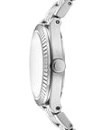 DKNY Essentials Silver Stainless Steel 28mm Watch and Stainless Steel Bracelet Set