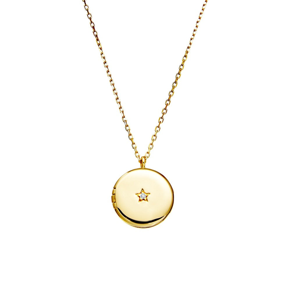 S/S TINY LOCKET NECKLACE