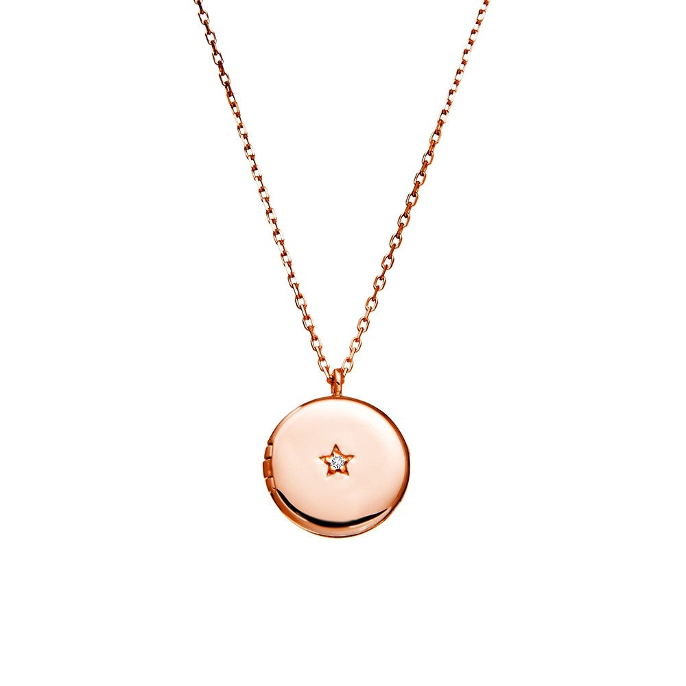 S/S TINY LOCKET NECKLACE