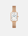 Daniel Wellington Quadro Roman Numerals 20x26 Melrose RG White Watch