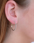 9CT ANDRIANA DIAMOND HOOP EARRINGS