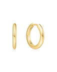Ania Haie Gold Tube Small Huggie Hoop Earrings