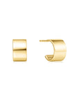 Ania Haie Gold Flat Small Huggie Hoop Earrings