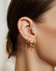 Ania Haie Gold Tube Medium Hoop Earrings